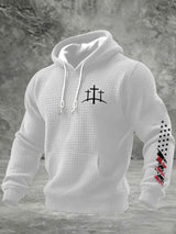 Men's Faith Print Checkered Hoodie