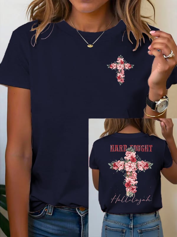 Women's Floral Christian  T-shirt