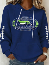 Women's Football Print Casual Sweatshirt