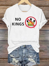 🔥Buy 3 Get 15% Off🔥Women's  NO KINGS Print T-Shirt