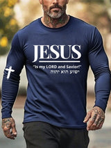 🔥Buy 3 Get 15% Off🔥Men'S Jesus Is My Lord And Savior Print Crew Neck T-Shirt