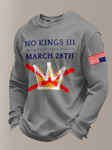 🔥Buy 3 Get 15% Off🔥Men's Retro No Kings III 50 State Nationwide Protest March 28th Print Sweatshirt