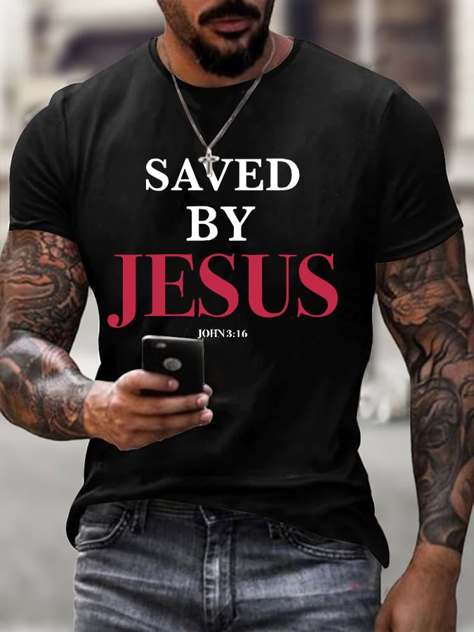 Men'S Casual Faith Short-Sleeved T-Shirt