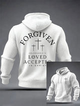 Men's Faith Print Checkered Hoodie
