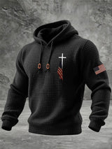 Men's Cross Flag Print Sweatshirt