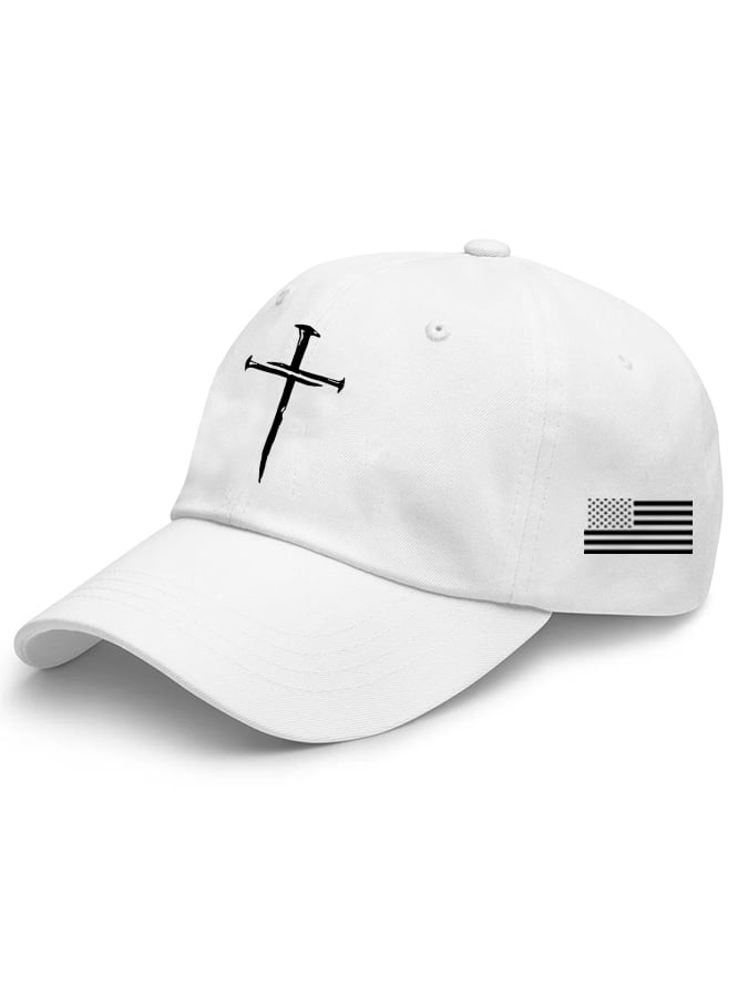 Unisex Flag Cross Print Baseball Cap