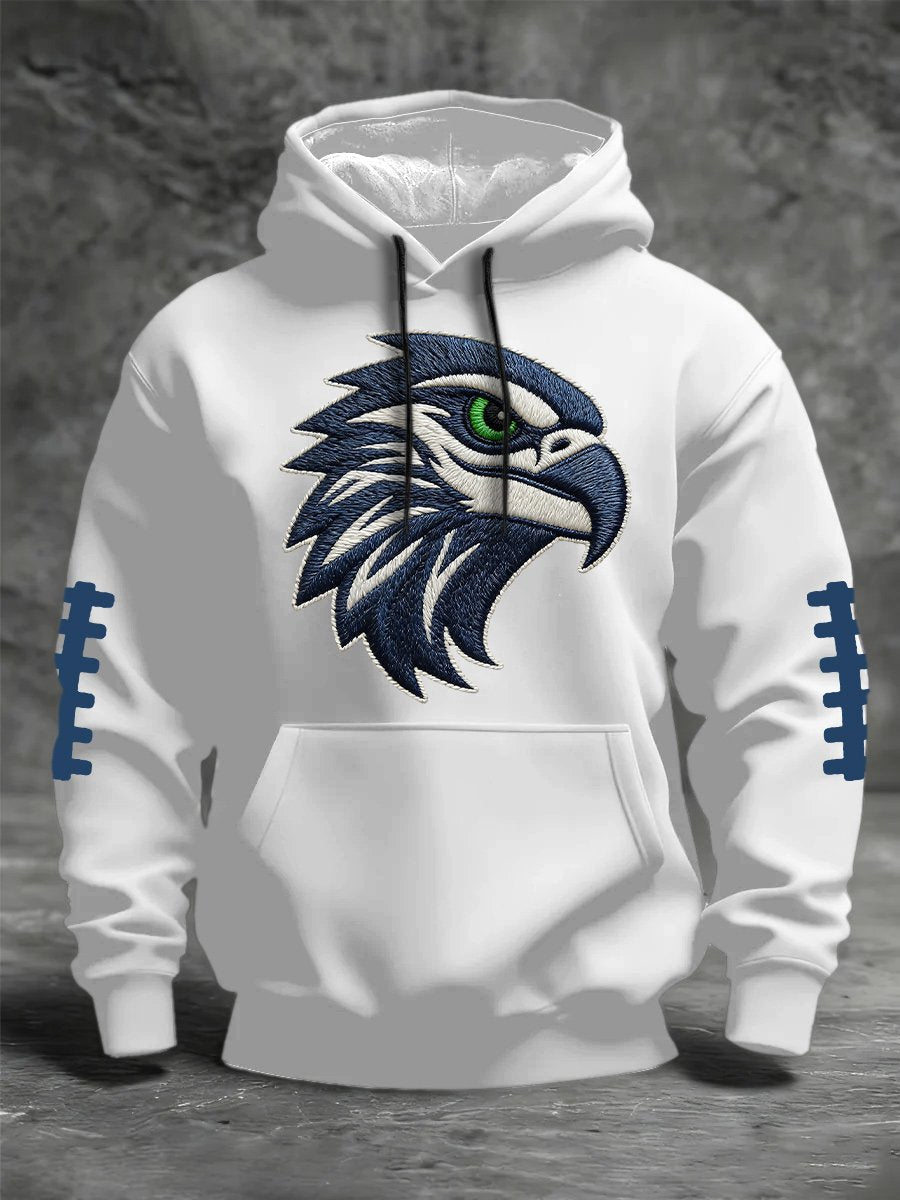 Men's Football Print Crew Neck Top