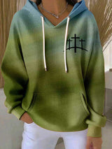 Women's Faith Print Casual Sweatshirt