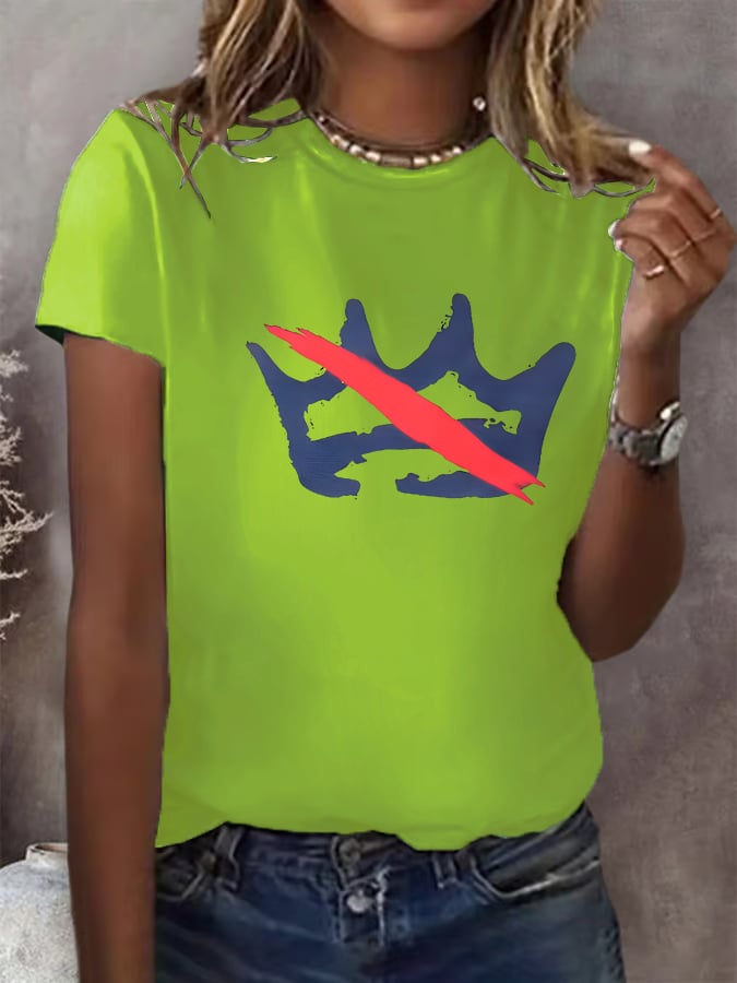 🔥Buy 3 Get 15% Off🔥Women's  America has no kings Printed Casual T-Shirt
