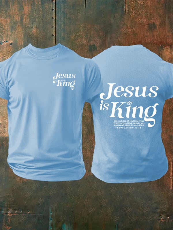 Men's  Jesus Is King Christian  T-Shirt