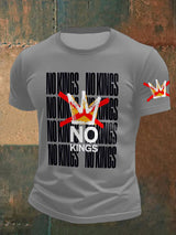 🔥Buy 3 Get 15% Off🔥Men's Retro No Kings In America Print T-Shirt