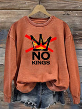 🔥Buy 3 Get 15% Off🔥Women's  America has No Kings Printed Casual Sweatshirt