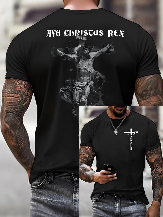 🔥Buy 3 Get 15% Off🔥Men'S Casual Faith Short-Sleeved T-Shirt