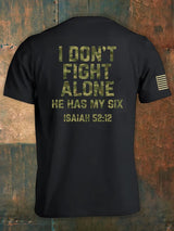 🔥Buy 3 Get 15% Off🔥🔥Hot Sale Picks 🔥I Don'T Fight Alone, He Covers Me Christian Faith Print Men'S Short-Sleeved T-Shirt