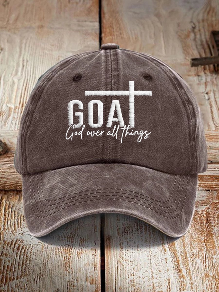 Unisex Retro God Over All Things Hat