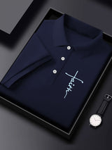 Men's Faith Print Polo Shirt