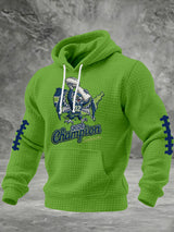 Men's Football Print Hooded Sweatshirt