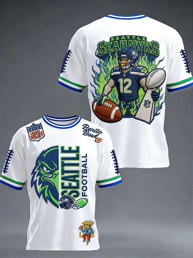 Men's Rugby Pattern Short-Sleeved T-Shirt