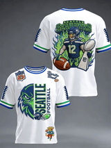 Men's Rugby Pattern Short-Sleeved T-Shirt