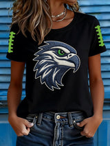 Women's Football Print T-shirt