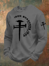 Men's Iron Sharpens Iron Christian Waffle T-Shirt