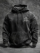 🔥Buy 3 Get 15% Off🔥Men's Faith Cross Vintage Hoodie
