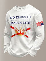 🔥Buy 3 Get 15% Off🔥Men's Retro No Kings III 50 State Nationwide Protest March 28th Print Sweatshirt