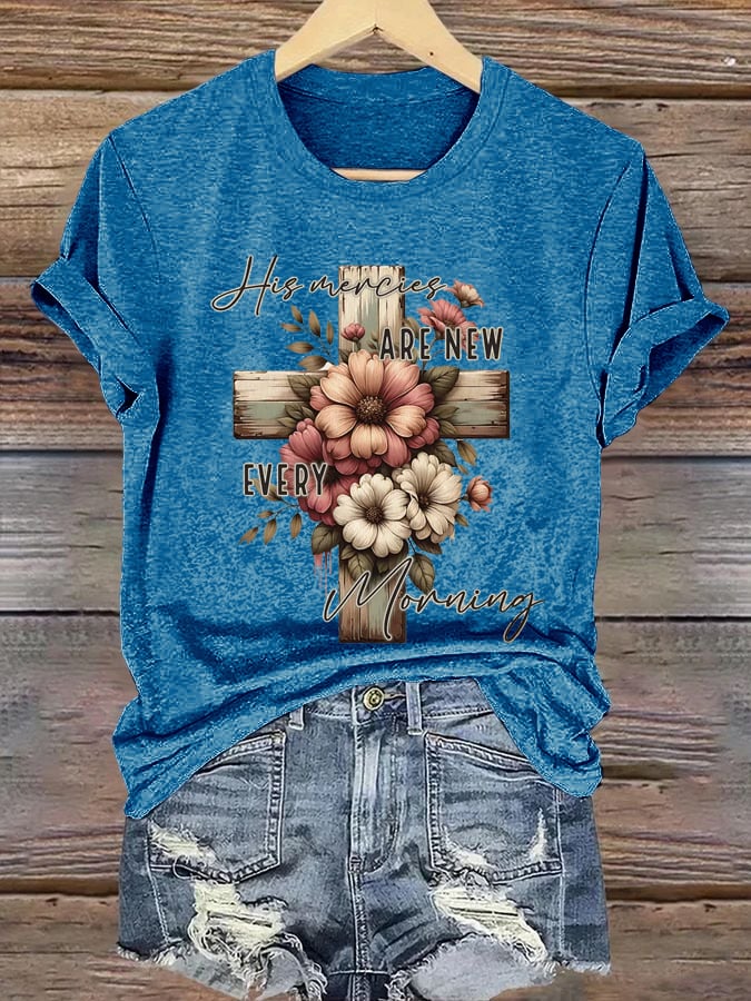 Women's His Mercies Are New Every Morning  Print Shirt