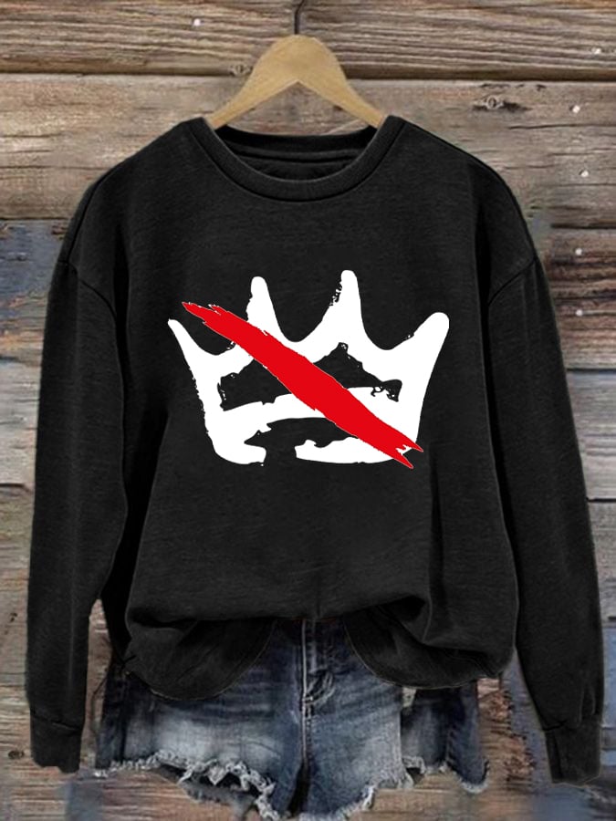 🔥Buy 3 Get 15% Off🔥Women's No Kings In America Printed Sweatshirt
