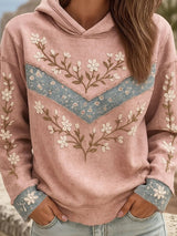 Women's Breast Cancer Awareness Pink Art Print Hoodie