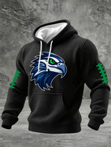 Men'S Casual Printed Hooded Sweatshirt