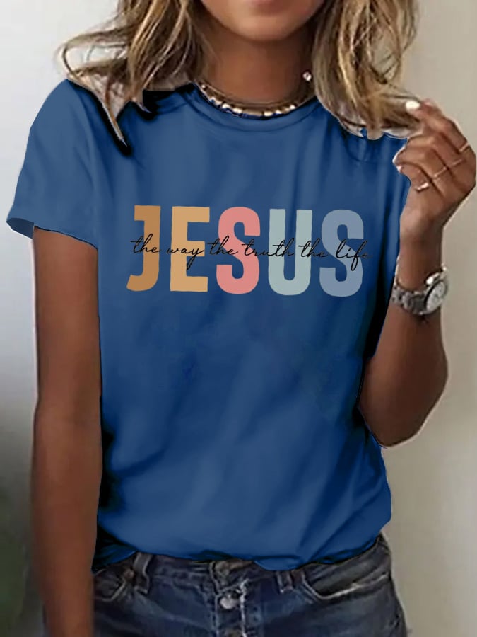 Women's Casual Jesus Truth T-shirt