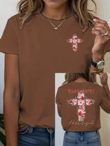 Women's Floral Christian  T-shirt