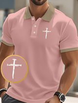🔥Buy 3 Get 15% Off🔥Men's Faith Printed Casual Polo Shirt