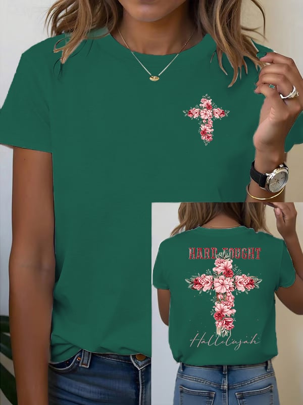 Women's Floral Christian  T-shirt