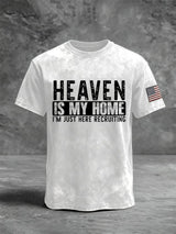 🔥Buy 3 Get 15% Off🔥Men's Heaven Is My Home I'm Just Here Recruiting Casual T-shirt