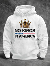 🔥Buy 3 Get 15% Off🔥Men's No Kings In America Print Hoodie