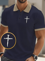 🔥Buy 3 Get 15% Off🔥Men's Faith Printed Casual Polo Shirt
