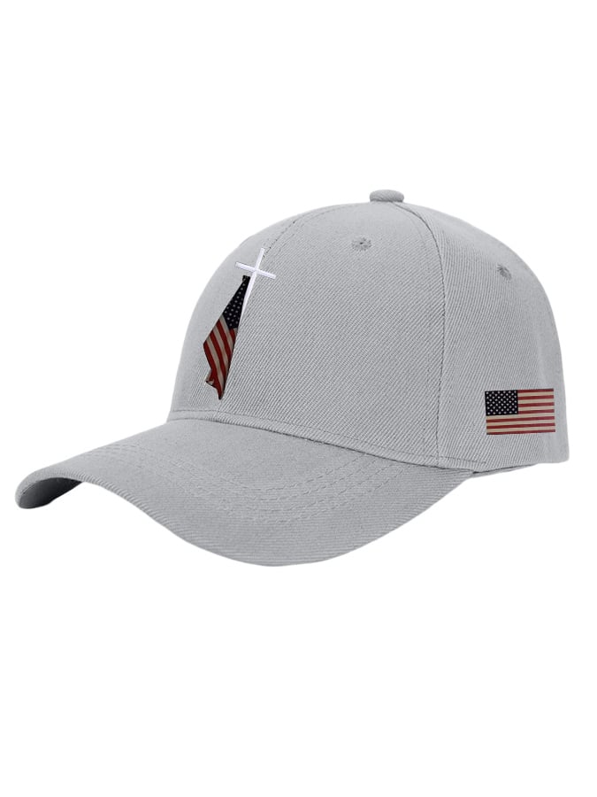 🔥Buy 3 Get 15% Off🔥Unisex Flag Cross Print Baseball Cap