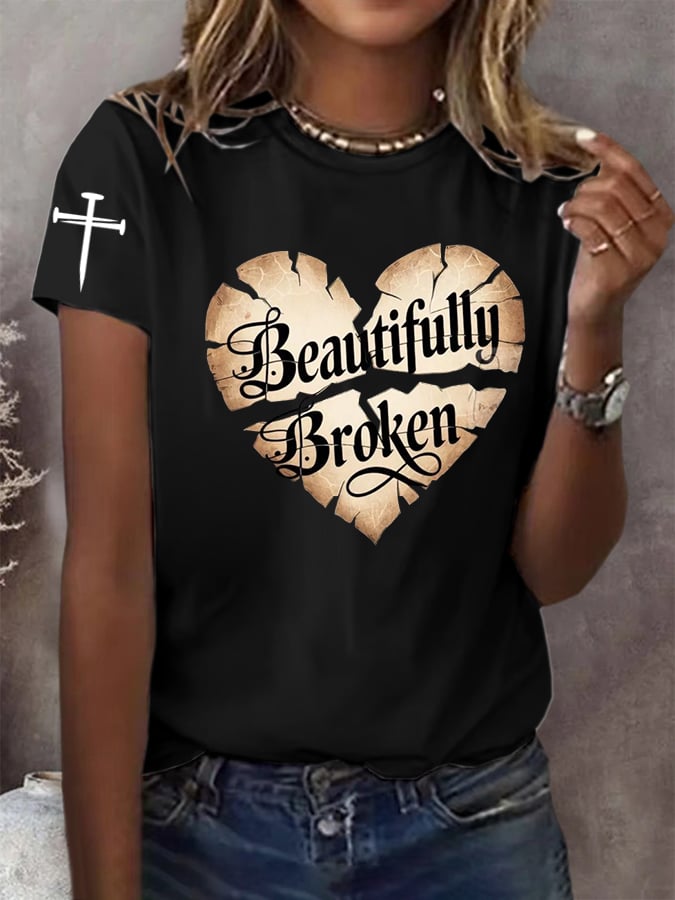 Women's Country Music Print Casual T-Shirt