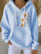 Women's Faith Print Casual Hoodie