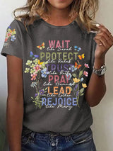 Women'S Casual Sign Language Faith Short Sleeve T-Shirt