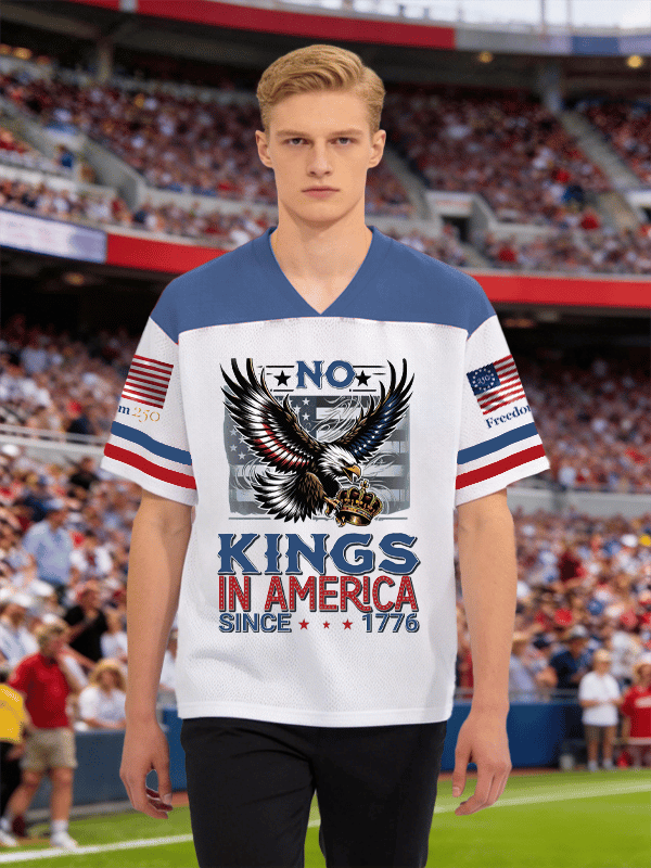 🔥Buy 3 Get 15% Off🔥Men's NO KINGS IN AMERICA Print T-Shirt