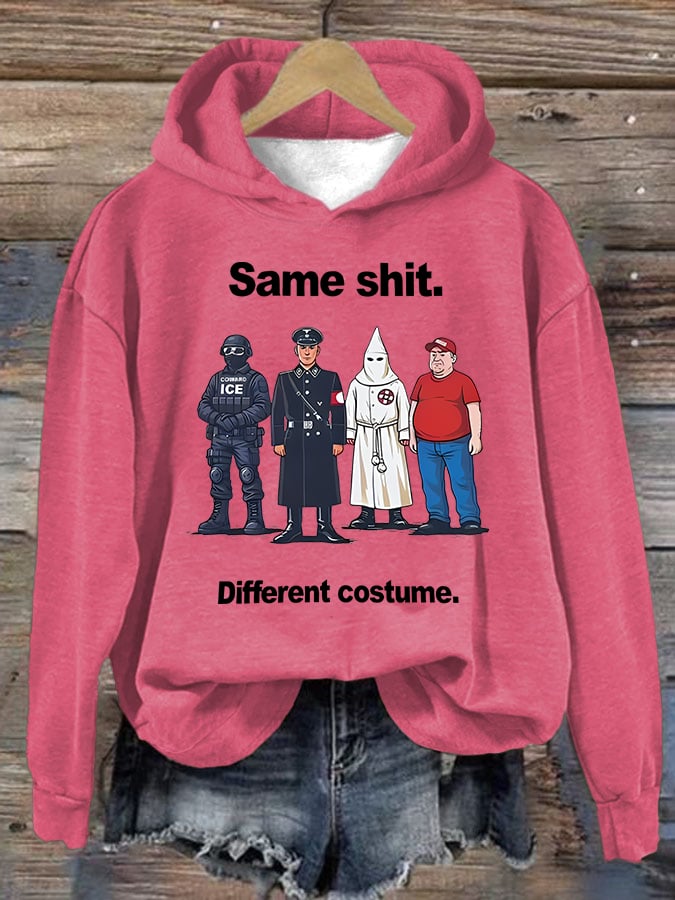 🔥Buy 3 Get 15% Off🔥Women's  Same shit Different costume  Print  Hoodie