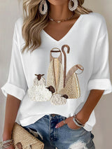 Women's Faith Print Waffle T-shirt