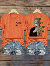 🔥Buy 3 Get 15% Off🔥Women's  2Pac Rapper Print T-Shirt