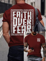 Men's  Faith Overcomes Fear T-shirt