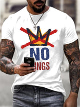 🔥Buy 3 Get 15% Off🔥Men's No KINGS Retro Graphic Print T-Shirt