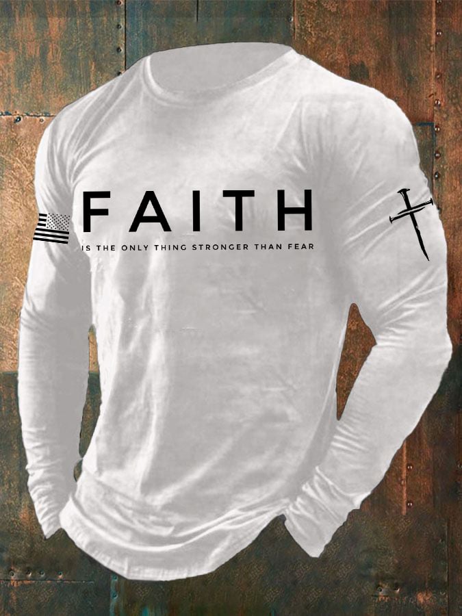 🔥Buy 3 Get 15% Off🔥Men'S Faith Print Casuasl T-Shirt