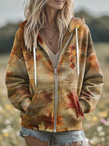 Women'S Casual Autumn Faith Print Hoodie